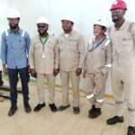 Staff members after a training session.